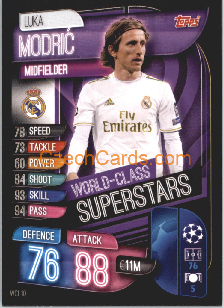 Luka Modrić 2019/20 Topps Match Attax Super World-Class Superstars #WCI 10