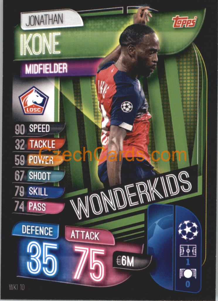 Jonathan Ikone 2019/20 Topps Match Attax Wonderkids #WKI 10