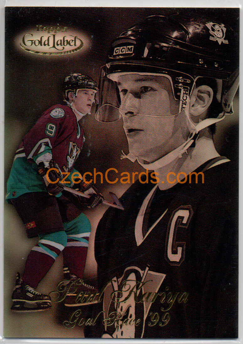 Paul Kariya 1998/99 Topps Gold Label Goal Race #GR4