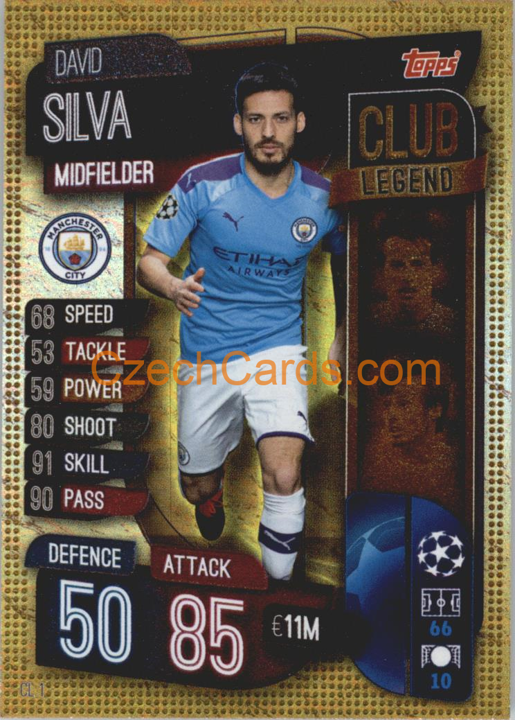 David Silva 2019/20 Topps Match Attax Club Legend #CL 1