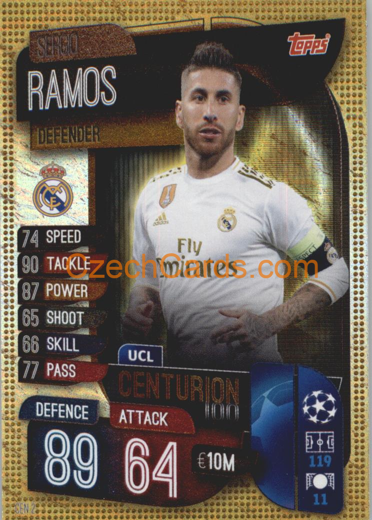 Sergio Ramos 2019/20 Topps Match Attax Centurion #CEN 2