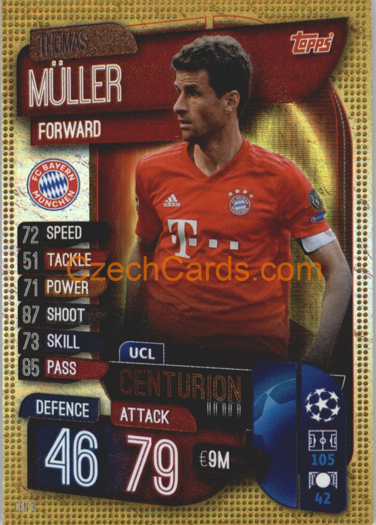 Thomas Müller 2019/20 Topps Match Attax Centurion #CEN 3