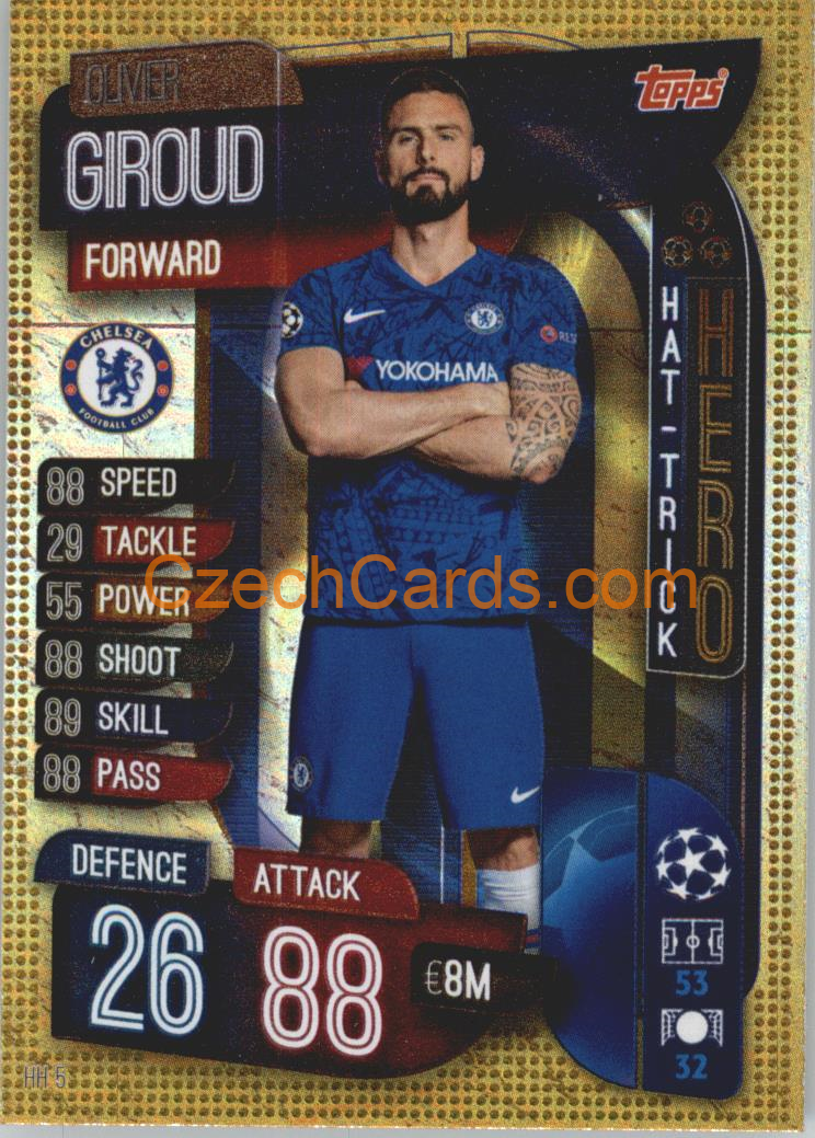 Olivier Giroud 2019/20 Topps Match Attax Hat-Trick Hero #HH 5