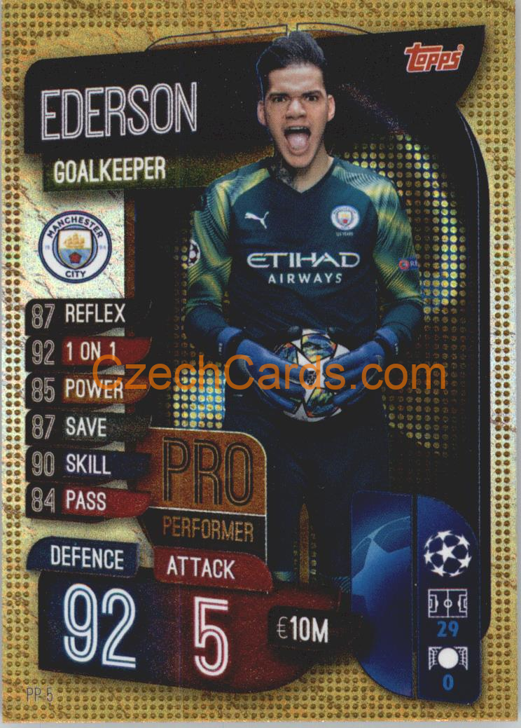 Ederson 2019/20 Topps Match Attax Pro Performer #PP 5