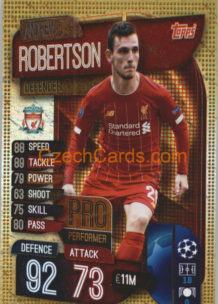 Andrew Robertson 2019/20 Topps Match Attax Pro Performer #PP 6