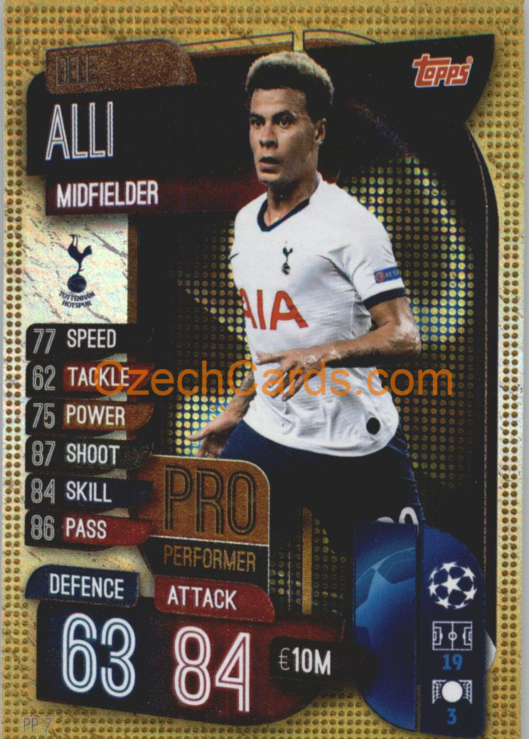 Dele Alli 2019/20 Topps Match Attax Pro Performer #PP 7