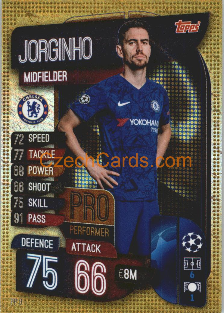 Jorginho 2019/20 Topps Match Attax Pro Performer #PP 8