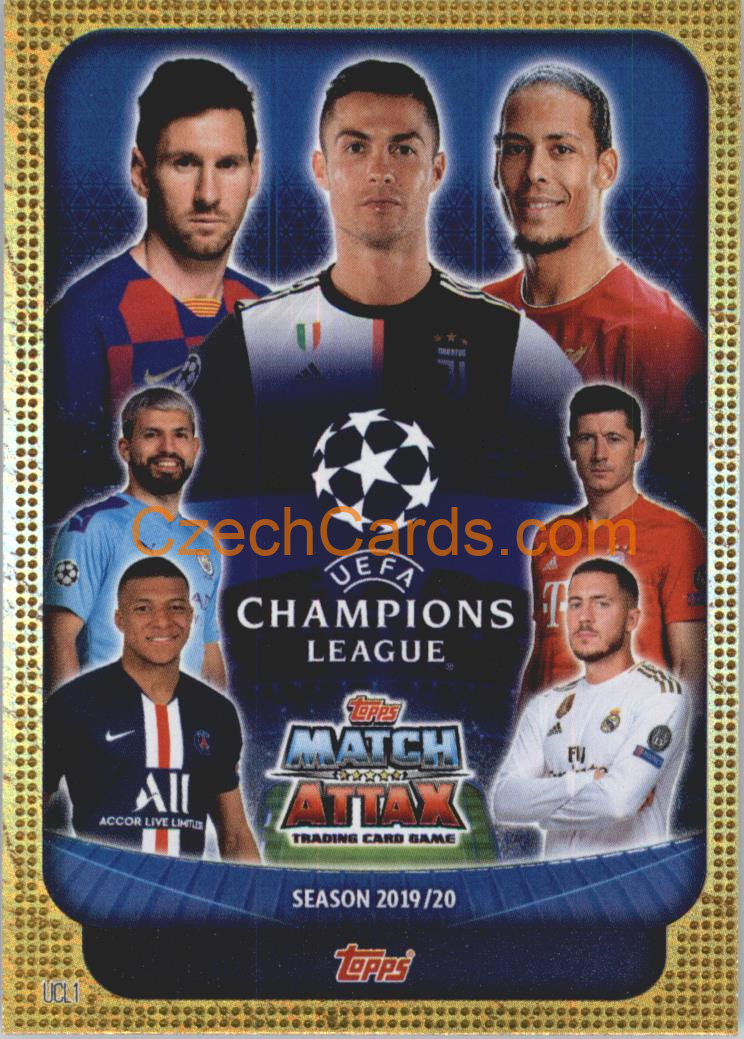 Stars Ronaldo Messi Mbappe...  2019/20 Topps Match Attax #UCL 1