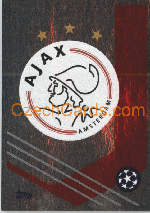 AFC Ajax Badge 2021/22 Topps UCL Sticker foil #45