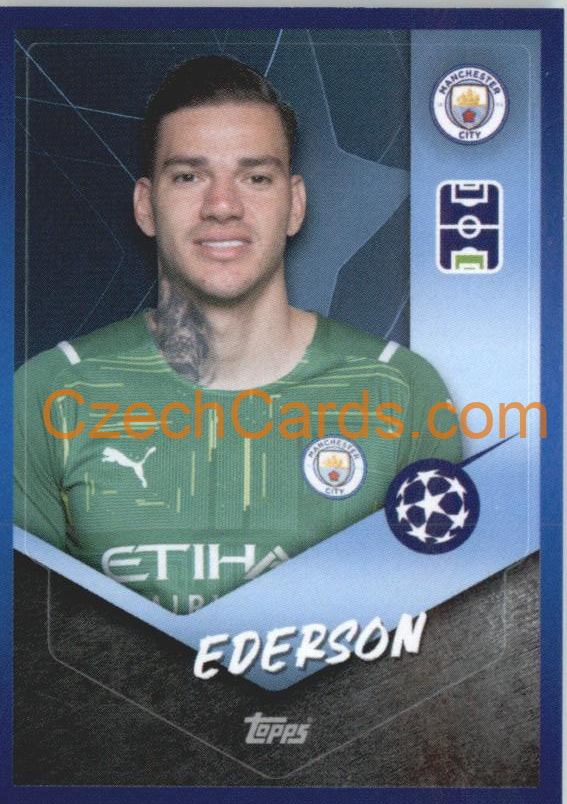 Ederson 2021/22 Topps UCL Sticker #70