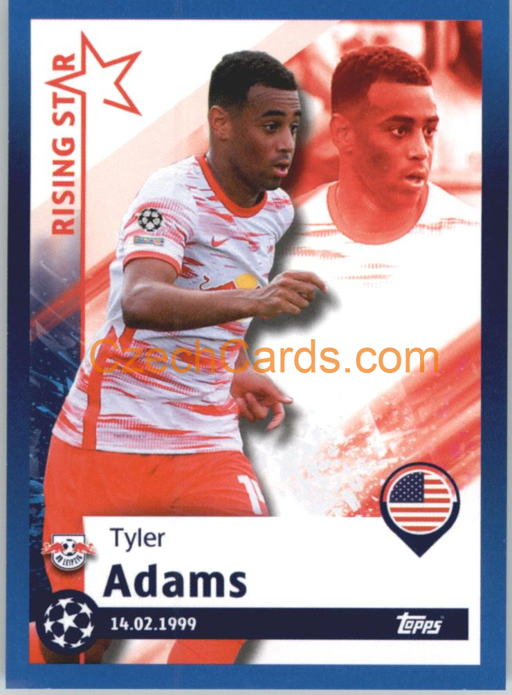 Tyler Adams – Rising Star 2021/22 Topps UCL Sticker big #110
