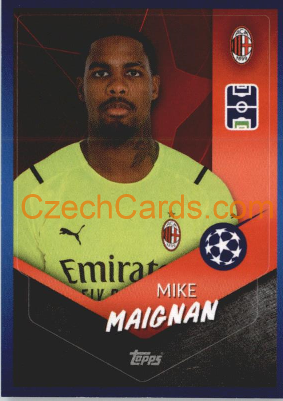 Mike Maignan 2021/22 Topps UCL Sticker #196