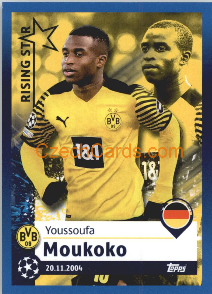 Youssoufa Moukoko – Rising Star 2021/22 Topps UCL Sticker big #236