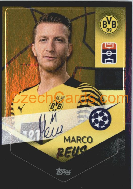 Marco Reus – Captain 2021/22 Topps UCL Sticker gold shiny #245