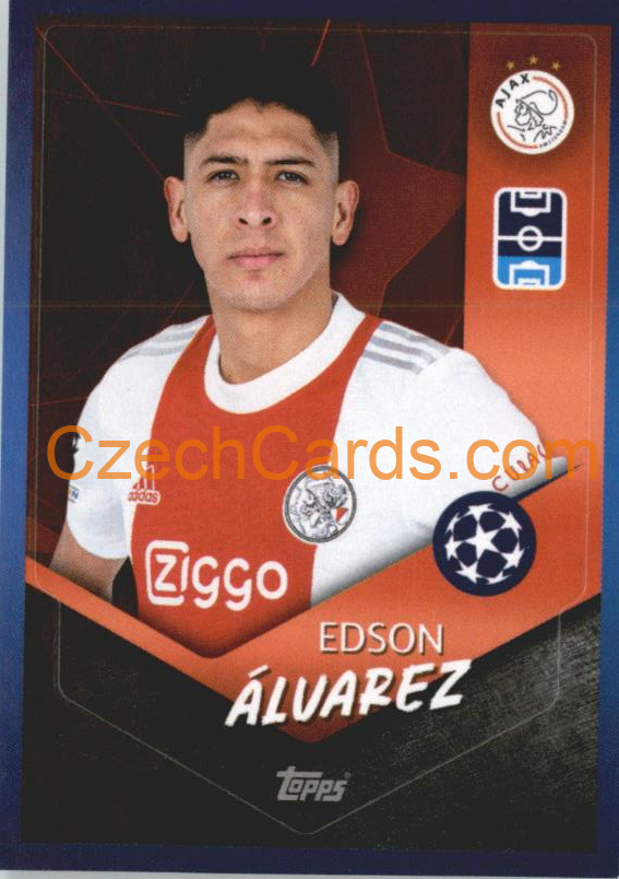 Edson Álvarez 2021/22 Topps UCL Sticker #256