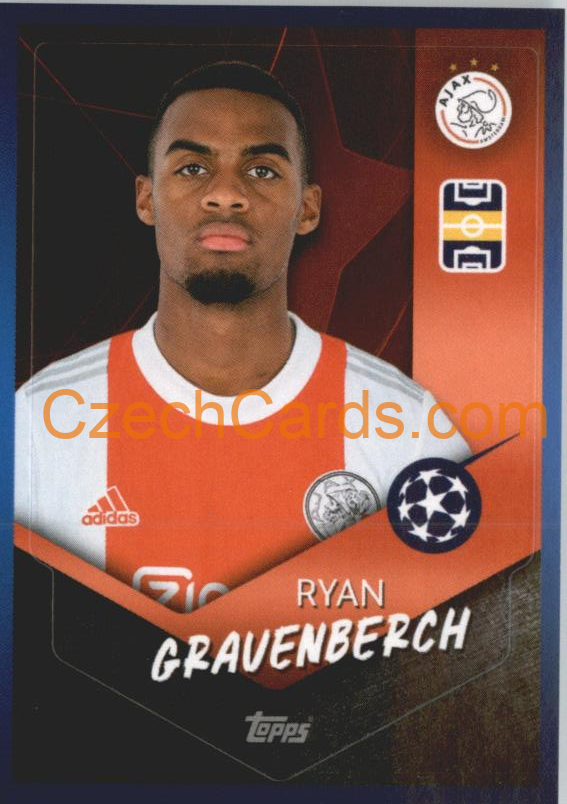 Ryan Gravenberch 2021/22 Topps UCL Sticker #257