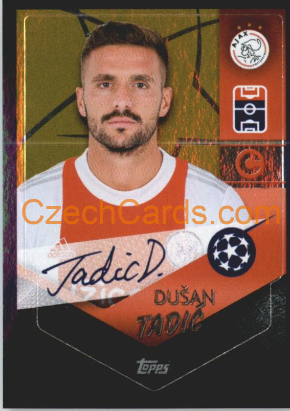 Dušan Tadić – Captain 2021/22 Topps UCL Sticker gold shiny #264