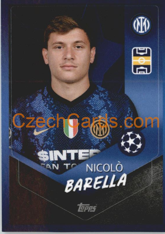 Nicolò Barella 2021/22 Topps UCL Sticker #295