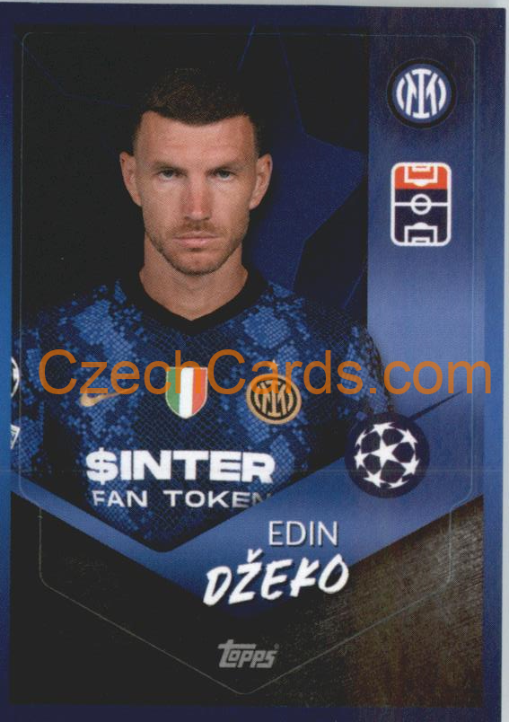 Edin Džeko 2021/22 Topps UCL Sticker #298