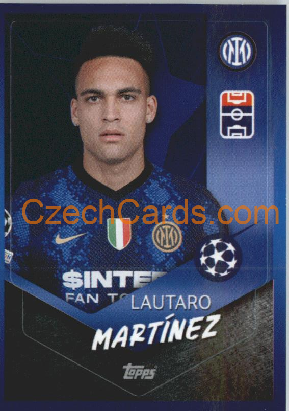 Lautaro Martínez 2021/22 Topps UCL Sticker #300