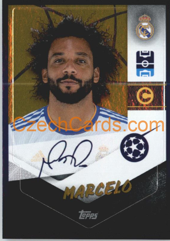 Marcelo – Captain 2021/22 Topps UCL Sticker gold shiny #309