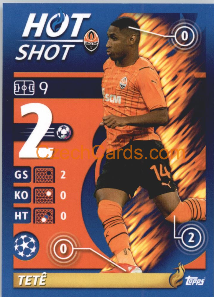Tetê – Hot Shot 2021/22 Topps UCL Sticker big #321