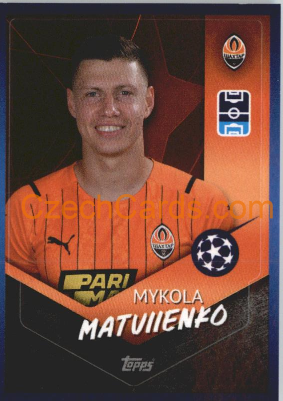 Mykola Matviienko 2021/22 Topps UCL Sticker #324