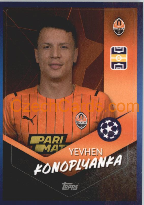 Yevhen Konoplyanka 2021/22 Topps UCL Sticker #332