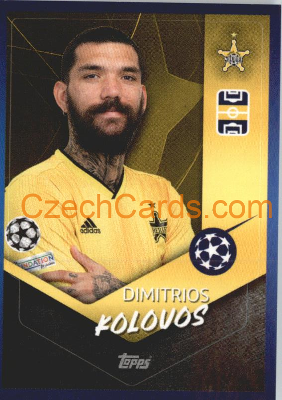 Dimitrios Kolovos 2021/22 Topps UCL Sticker #350