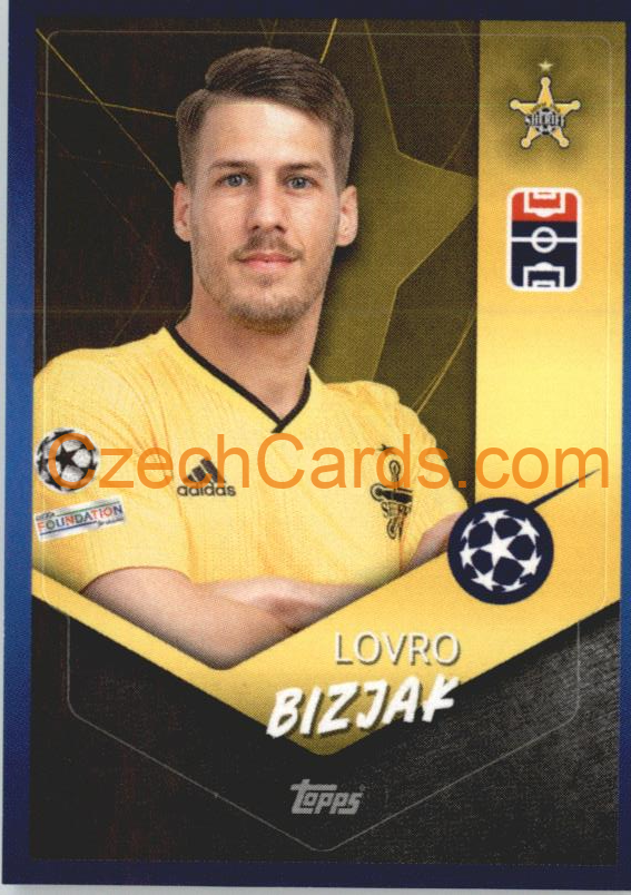 Lovro Bizjak 2021/22 Topps UCL Sticker #351
