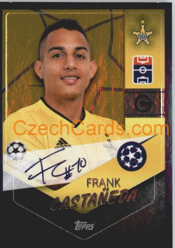 Frank Castañeda – Captain 2021/22 Topps UCL Sticker gold shiny #354