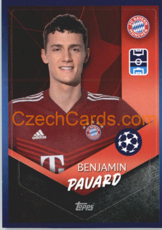 Benjamin Pavard 2021/22 Topps UCL Sticker #359