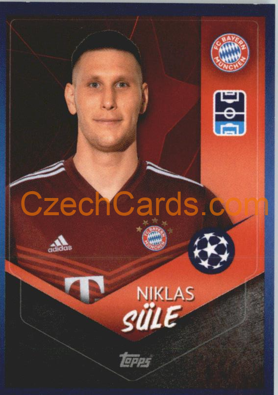Niklas Süle 2021/22 Topps UCL Sticker #363