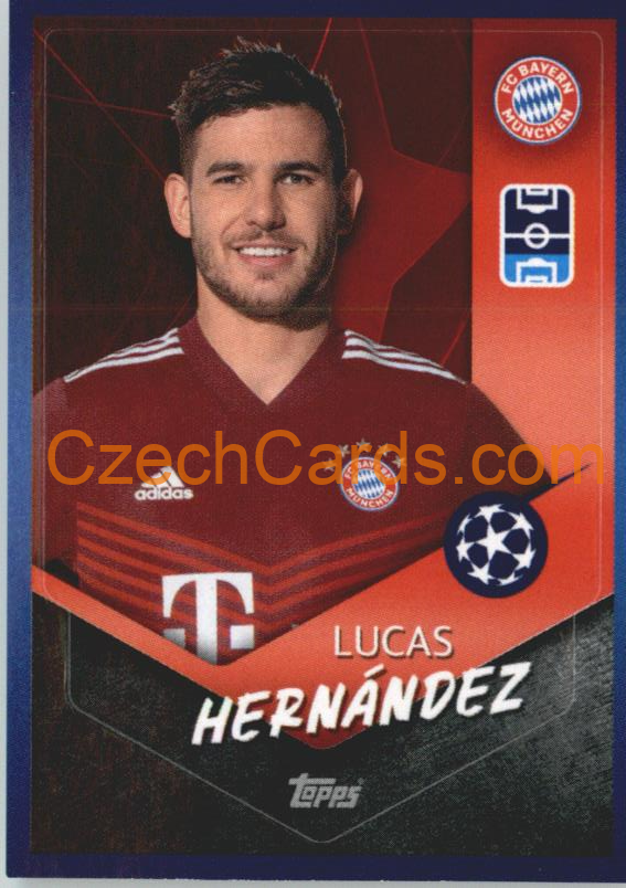Lucas Hernández 2021/22 Topps UCL Sticker #364