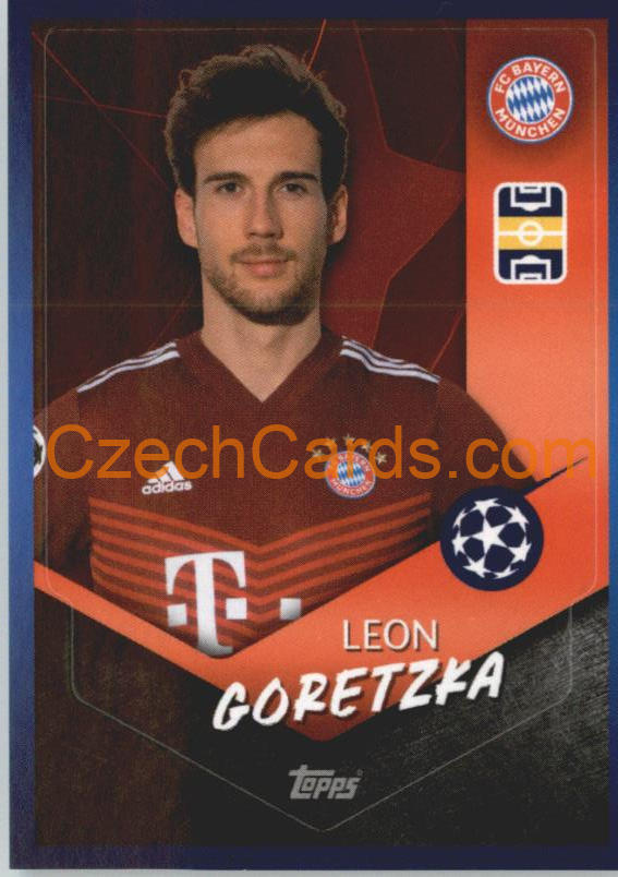 Leon Goretzka 2021/22 Topps UCL Sticker #367