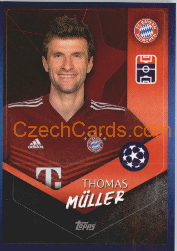 Thomas Müller 2021/22 Topps UCL Sticker #371