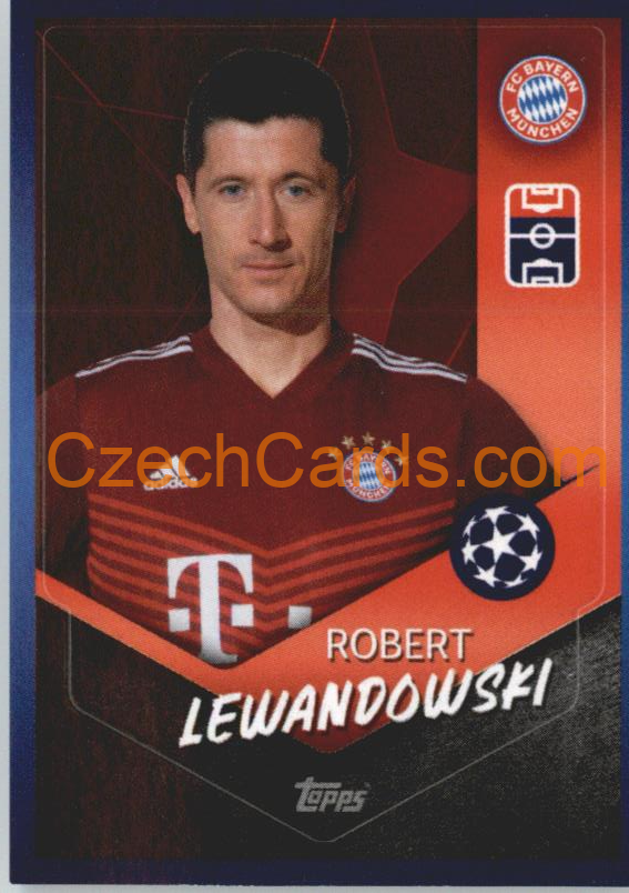 Robert Lewandowski 2021/22 Topps UCL Sticker #372
