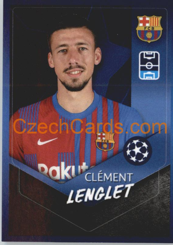 Clément Lenglet 2021/22 Topps UCL Sticker #379