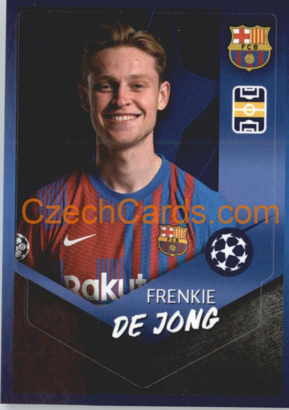 Frenkie de Jong 2021/22 Topps UCL Sticker #384