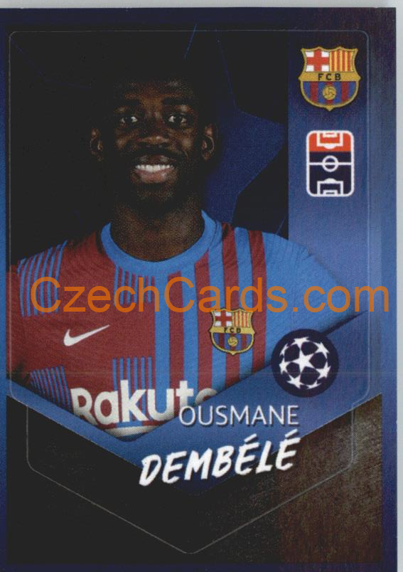 Ousmane Dembélé 2021/22 Topps UCL Sticker #389