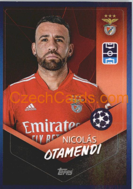 Nicolás Otamendi 2021/22 Topps UCL Sticker #395