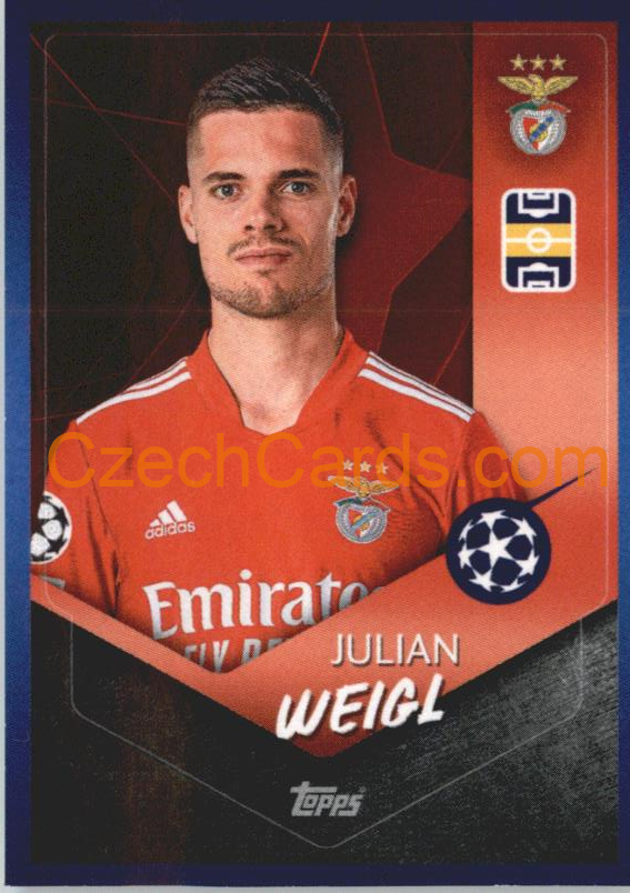 Julian Weigl 2021/22 Topps UCL Sticker #400