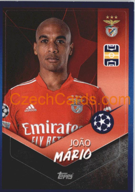 João Mário 2021/22 Topps UCL Sticker #402