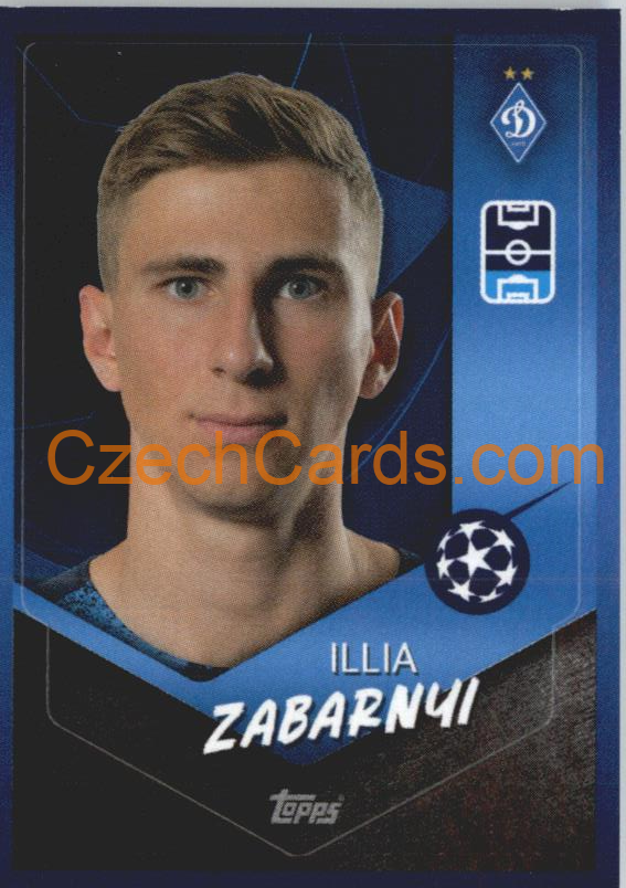 Illia Zabarnyi 2021/22 Topps UCL Sticker #417