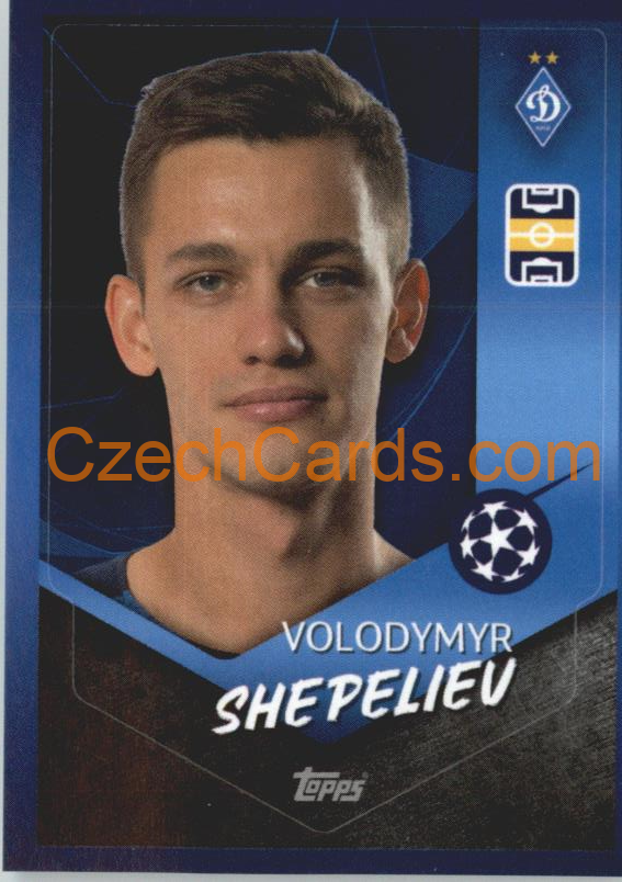 Volodymyr Shepeliev 2021/22 Topps UCL Sticker #420
