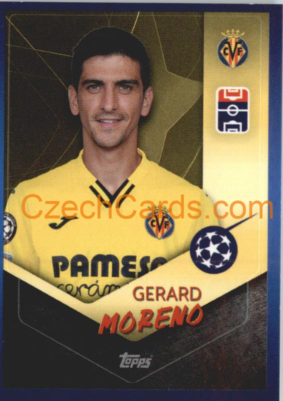 Gerard Moreno 2021/22 Topps UCL Sticker #444