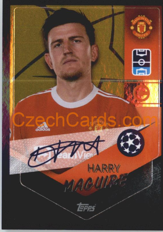 Harry Maguire – Captain 2021/22 Topps UCL Sticker #450