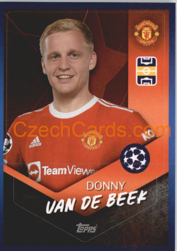 Donny van de Beek 2021/22 Topps UCL Sticker #455