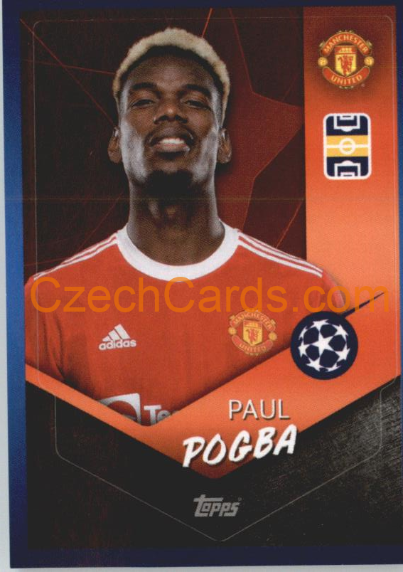 Paul Pogba 2021/22 Topps UCL Sticker #456