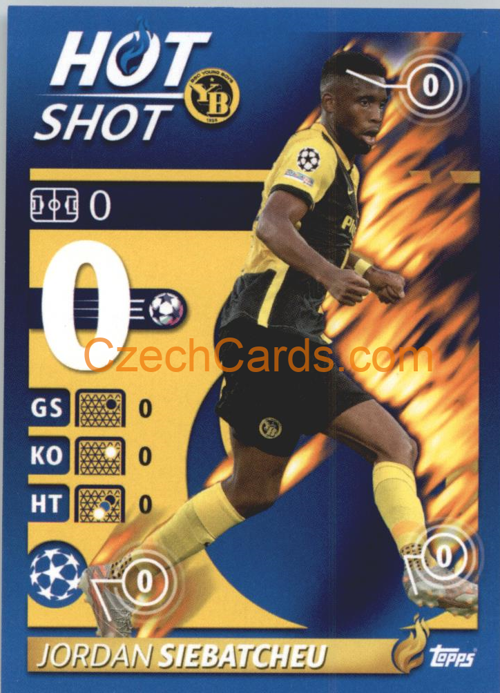 Jordan Siebatcheu – Hot Shot 2021/22 Topps UCL Sticker big #483